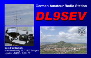 QSL Card DL9SEV